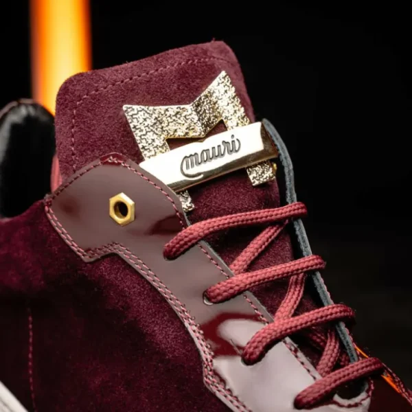 mauri__hornback__suede__p_4-1.webp Sale Mauri 8492 Hornback / Suede / Patent Sneakers Ruby Red RubyRed