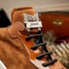 Hot Mauri 8492 Hornback / Suede / Patent Sneakers Camel