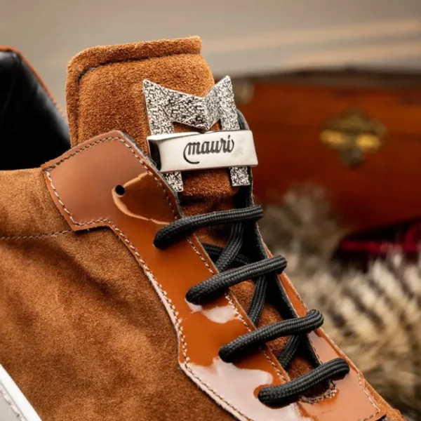 mauri__hornback__suede__p_4.webp Hot Mauri 8492 Hornback / Suede / Patent Sneakers Camel