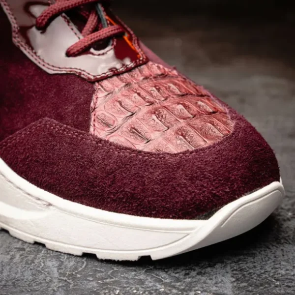 mauri__hornback__suede__p_5-1.webp Sale Mauri 8492 Hornback / Suede / Patent Sneakers Ruby Red RubyRed
