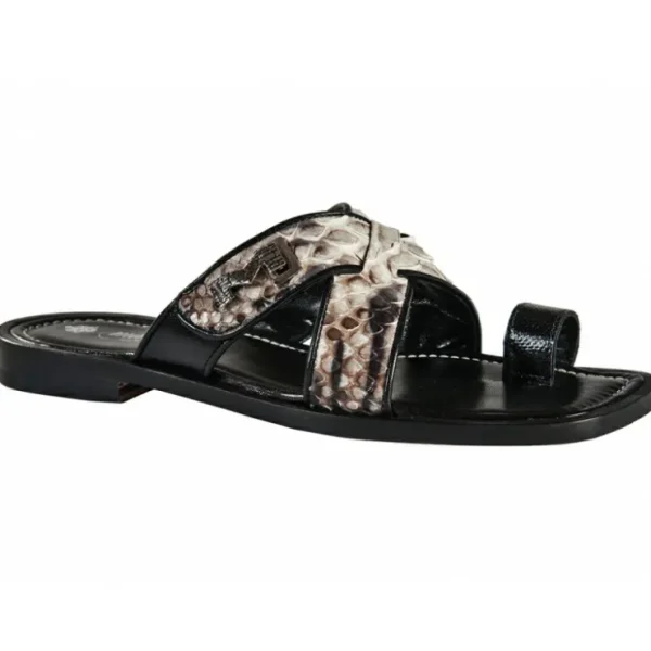 mauri__karung__python_san_0.webp Best Sale Mauri 5103 Karung / Python Sandals Black / Roccia (Special Order)
