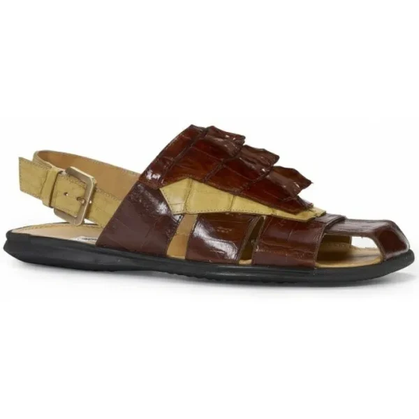 mauri__lambro_crocodile_a_0.webp Cheap Mauri 5067 Lambro Crocodile & Hornback Sandals Gold & Yellow Pepper (Special Order) Gold/YellowPepper