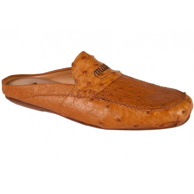 Discount Mauri 3512 Ostrich / Ostrich Perforated Slip-on Chestnut (Special Order) Cestnut