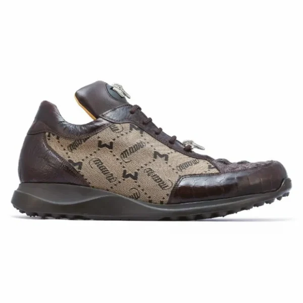 mauri__ostrich_amp_hornba_1-1.webp Clearance Mauri 8741-2 Ostrich & Hornback Sneakers (Special Order) Brown