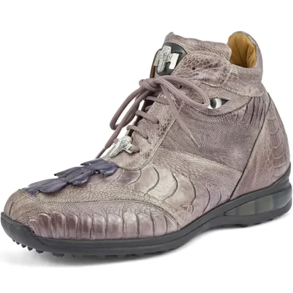 mauri__ostrich_leg_amp_ho_1.webp New Mauri 8405/1 Ostrich Leg & Hornback Tail Sneakers Lt Grey / W Blue
