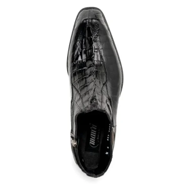 mauri__ostrich_leg_hornba_2.webp Clearance Mauri 3299 Ostrich Leg/ Hornback Dress Boots Black