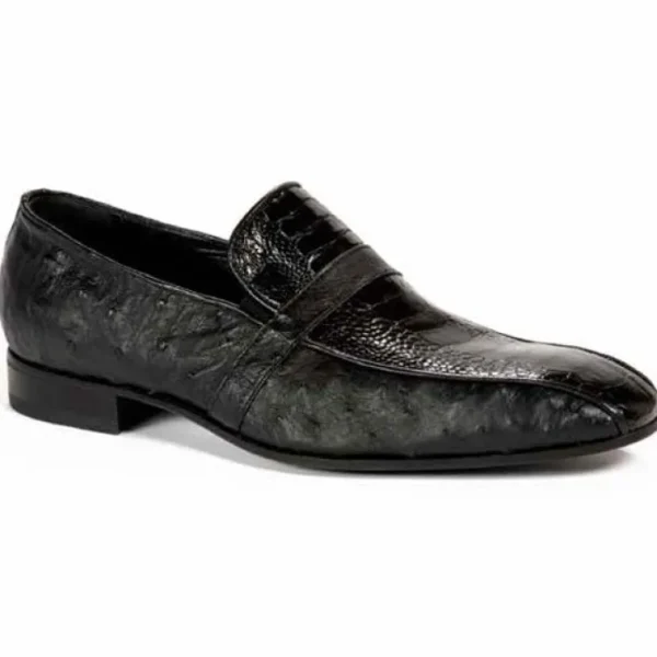 mauri__ostrich_loafers_bl_0-1.webp Shop Mauri 4825 Ostrich Loafers (SPECIAL ORDER) Black