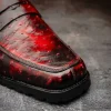 Online Mauri 4894/7 Ostrich Penny Loafers Black Cherry BlackCherry
