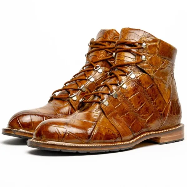 mauri__pathfinder_alligat_1.webp Cheap Mauri 4929 Pathfinder Alligator Ostrich Leg Boots (Special Order) Mustard