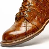 Cheap Mauri 4929 Pathfinder Alligator Ostrich Leg Boots (Special Order) Mustard