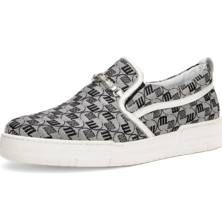 Sale Mauri 8419/2 Posh Double M. Fabric & Time Sneaker Grey / White