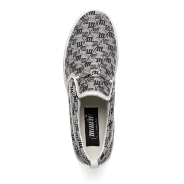 mauri__posh_double_m_fabr_2-1.webp Sale Mauri 8419/2 Posh Double M. Fabric & Time Sneaker Grey / White