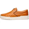 Shop Mauri 8419/1 Posh Ostrich Sneaker Chestnut