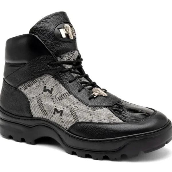 mauri__pyro_time_baby_cro_0.webp Sale Mauri 3216 Pyro Time/ Baby Croc/ Fabric/ Nappa Boots Black / Grey