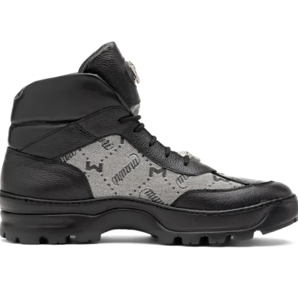 mauri__pyro_time_baby_cro_1.webp Sale Mauri 3216 Pyro Time/ Baby Croc/ Fabric/ Nappa Boots Black / Grey