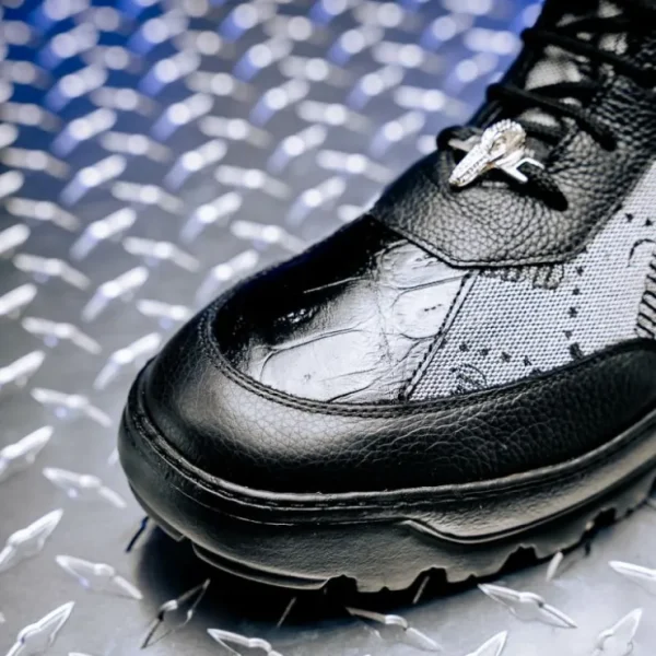 mauri__pyro_time_baby_cro_5.webp Sale Mauri 3216 Pyro Time/ Baby Croc/ Fabric/ Nappa Boots Black / Grey