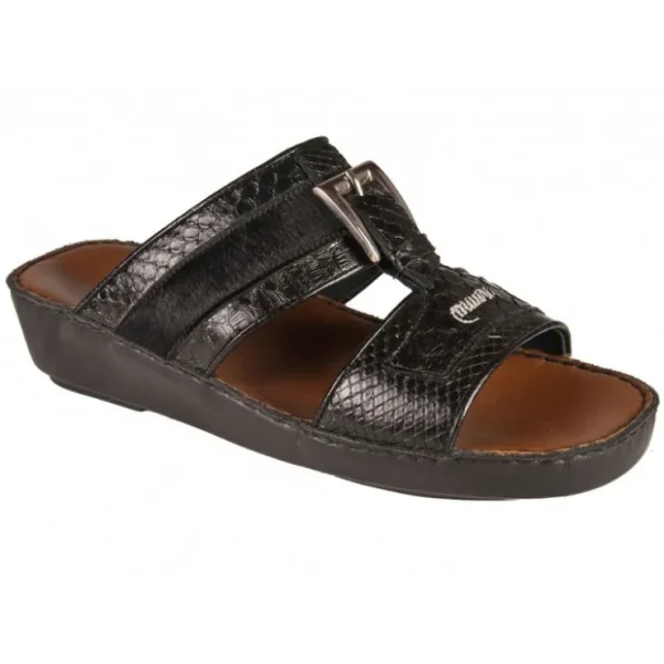 mauri__python__pony_sanda_0.webp Shop Mauri 5143 Python / Pony Sandals (Special Order) Black