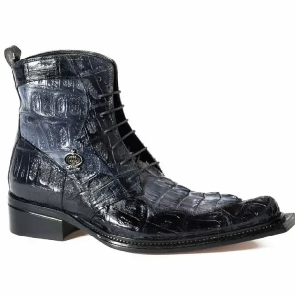 mauri__raffaello_crocodil_0.webp Cheap Mauri 42742 Raffaello Crocodile & Hornback Boots Gray / Black (Special Order) Gray/Black