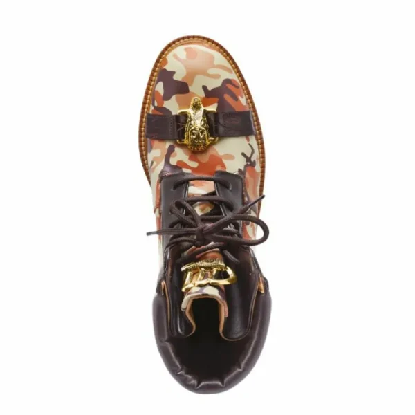 Cheap Mauri 4980 Rambo Calf & Crocodile Boots Camo Black