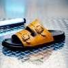 Fashion Mauri 5199 Reef Alligator & Ostrich Leg Sandal Toffee