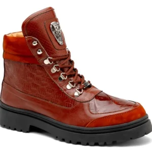 New Mauri 3271 Renegade Nabuk/ Nappa/ Baby Croc Boots Gold
