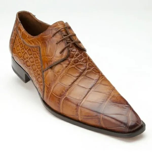 mauri__sipario_alligator__0.webp Store Mauri 1085 Sipario Alligator Derby Shoes (Special Order) Brandy