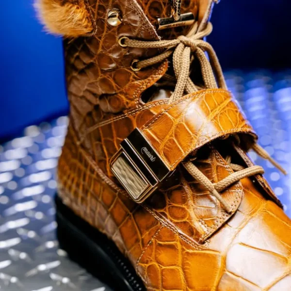 mauri__smoke_alligator_mi_4-1.webp Best Sale Mauri 3240 Smoke Alligator/ Mink/ Nappa Boots (Special Order) Toffee
