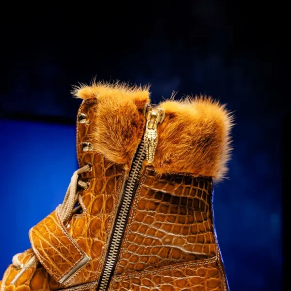 mauri__smoke_alligator_mi_5-1.webp Best Sale Mauri 3240 Smoke Alligator/ Mink/ Nappa Boots (Special Order) Toffee