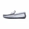 Sale Mauri 3517/1 Sprinter Alligator Driving Shoes White / Black