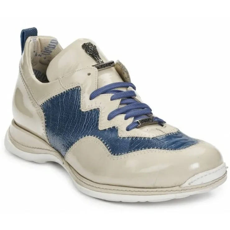 Online Mauri 8696 Tanaro Patent Leather & Ostrich Leg Beige / Caribbean Blue (Special Order) Beige/WonderBlue