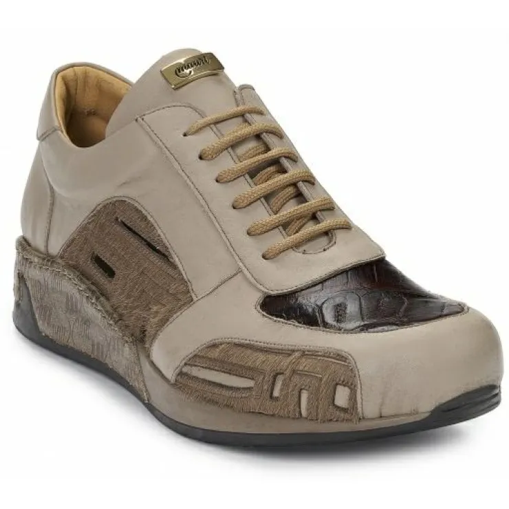 Hot Mauri 8587 Tevere Nappa & Crocodile & Pony Sneakers Paloma / Rust / Brown (Special Order) Brown/SportRust
