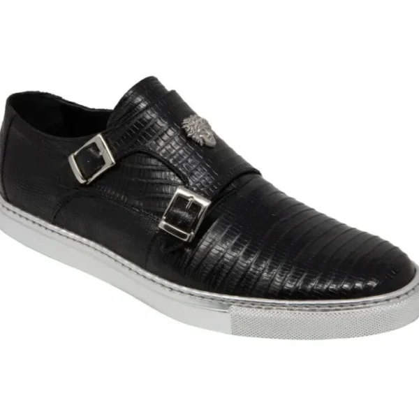 mauri__trendsetter_lizard_0.webp Flash Sale Mauri 8592 Trendsetter Lizard Double Monk Strap Sneakers (Special Order) Black