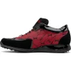 Cheap Mauri 8804/7 Vamp Suede/ Baby Croc/ Patent/ Fabric Sneakers Black/ Red Black/Red