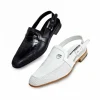 Shop Mauri 4798 Venere Alligator & Calfskin Sandals (Special Order) White