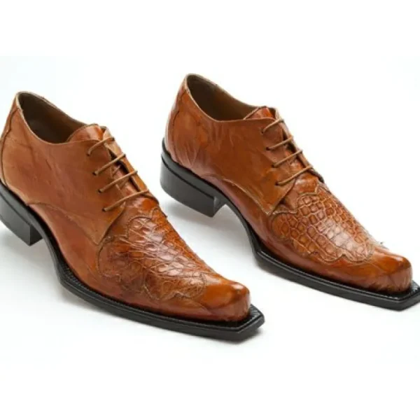 mauri__viper_crocodile_am_0.webp Discount Mauri 44295 Viper Crocodile & Eel Shoes (SPECIAL ORDER) Cognac