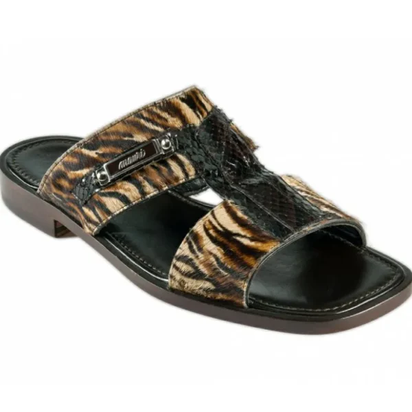 Clearance Mauri 1450/3 Whips / Pony Sandals Testa Moro / Maculated Brown / Beige (Special Order)