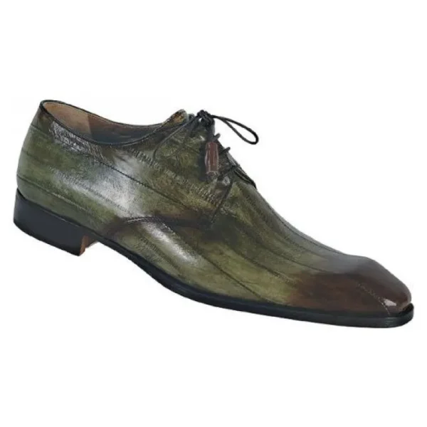mauri_acclaimed__genuine__0.webp Best Sale Mauri Acclaimed 1056 Genuine Eel Lace Up Shoes Green/Dark Brown (Special Order) Green/DarkBrown
