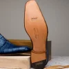 Discount Mauri Bartolomco 53141-1 Alligator Derby Shoes (SPECIAL ORDER) Blue