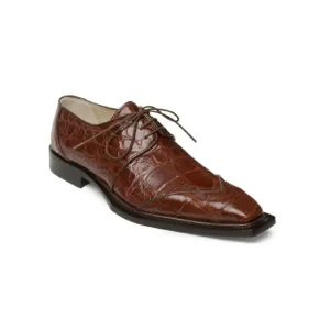 Cheap Mauri Caramel 44252 Alligator Lace Up Shoes (Special Order) Gold