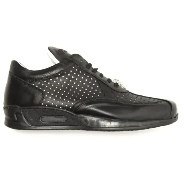 mauri_cherry_m_nappa_amp__0.webp Discount Mauri Cherry M770 Nappa & Croc Sneakers (Special Order) Black