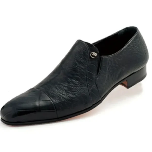 mauri_danieli__alligator__0.webp Flash Sale Mauri Danieli 4528 Alligator & Peccary Cap Toe Loafers (SPECIAL ORDER) Black