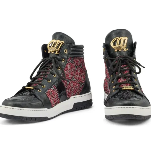 Best Sale Mauri Genesis 8411 Time / Baby Croc & Matahari Fabric Sneakers Red / Black