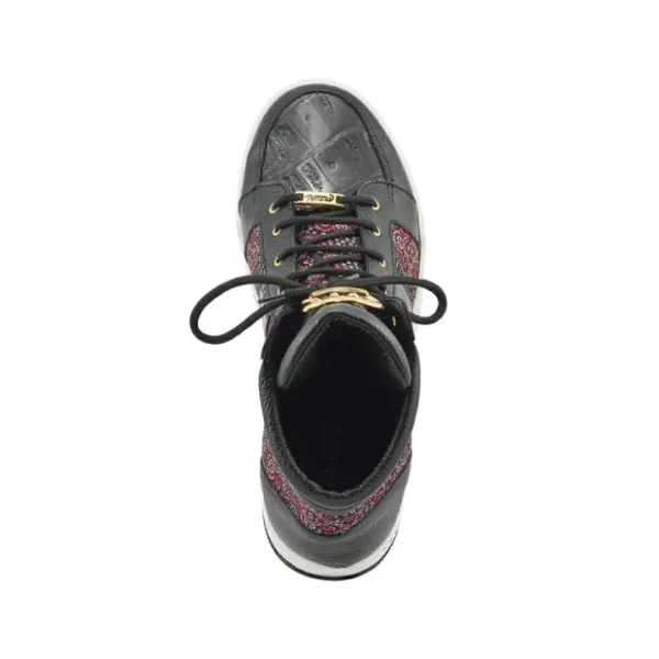 Best Sale Mauri Genesis 8411 Time / Baby Croc & Matahari Fabric Sneakers Red / Black