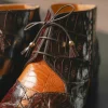 Outlet Mauri Harlem 4926 Ostrich Leg & Baby Croc Boots Corn / Sp Rust (Special Order)