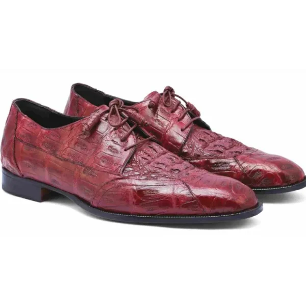 mauri_m_crocodile_amp_hor_0.webp Clearance Mauri M777 Crocodile & Hornback Shoes (Special Order) Burgundy