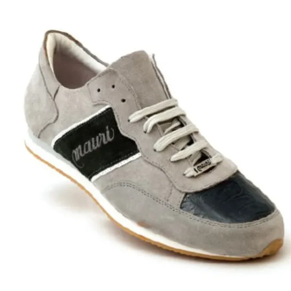 mauri_scilla_m_suede_amp__0.webp Cheap Mauri Scilla M783 Suede & Crocodile Sneakers Charcoal Grey (Special Order) CharcoalGrey