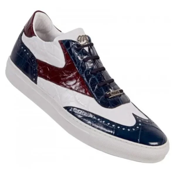 mauri_sire__alligator_sne_0.webp Discount Mauri Sire 8896 Alligator Sneakers White/Ruby Red/Wonder Blue (Special Order) White/WonderBlue/RubyRed