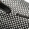 Clearance Mezlan Almeria Woven Slip-On Loafer Black / White (21187)
