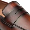 Discount Mezlan Avenue Rubber Sole Penny Loafers Cognac / Rust (20910)