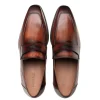 Discount Mezlan Avenue Rubber Sole Penny Loafers Cognac / Rust (20910)